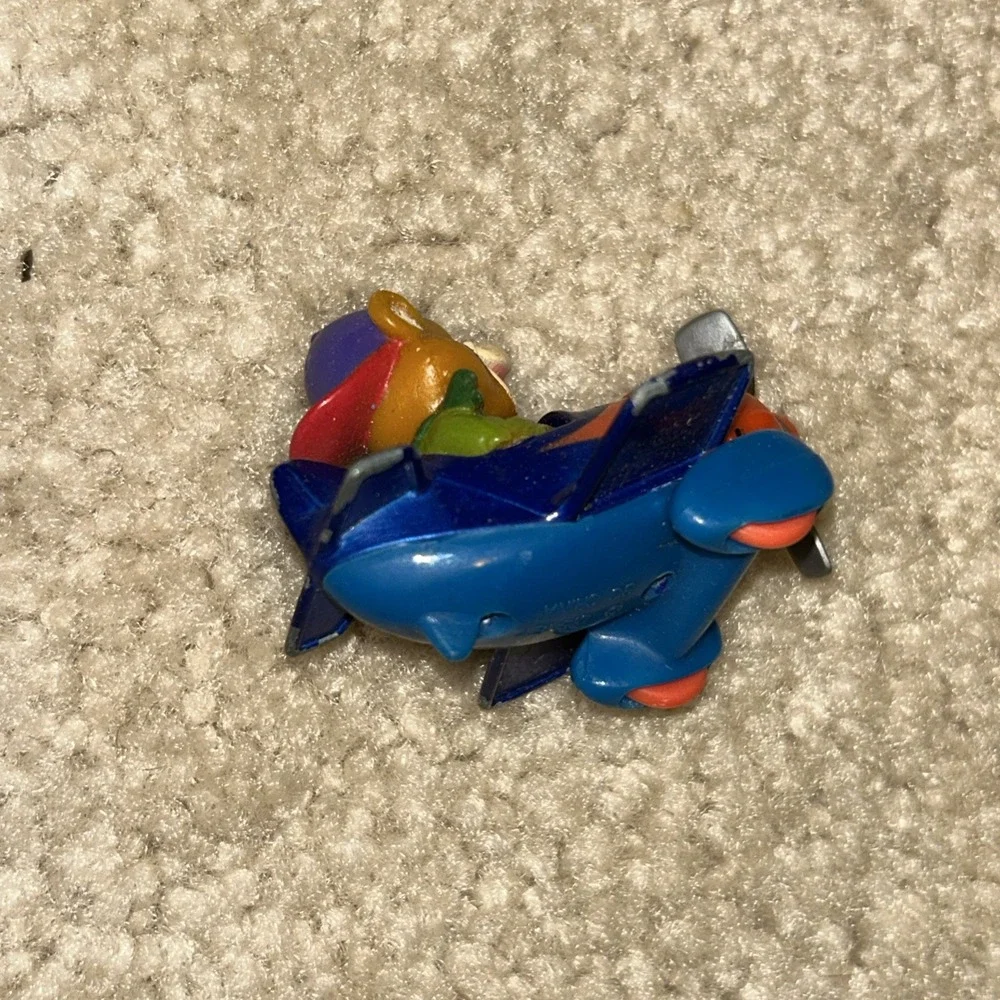 Disney Talespin Kit's Racing Plane Bear In Die Cast Airplane 1989 McDonald's